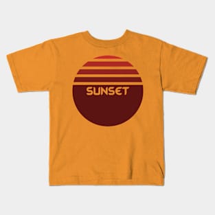 Sunset Corp Logo Kids T-Shirt